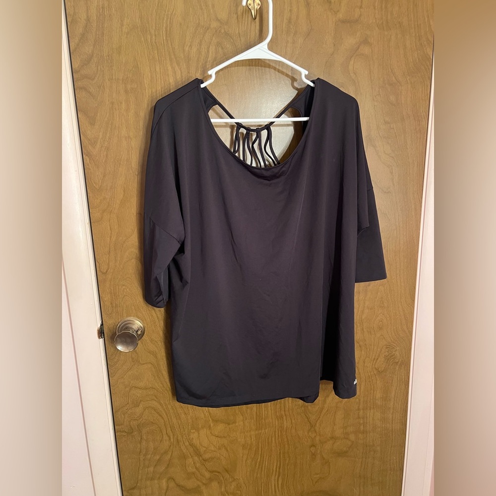 Maurices Active Wear Black Women's Top size 1X